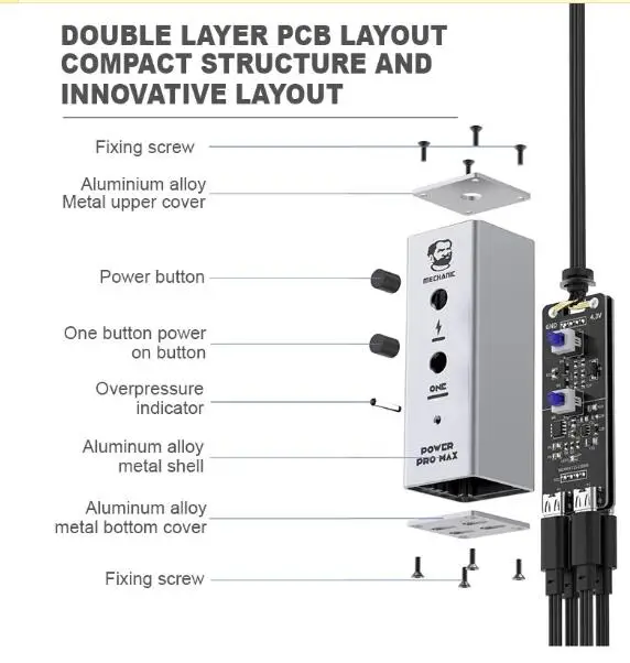 

Power Boot Mechanic Power Pro Max Линия инструментов для ремонта одной кнопкой для IP 6, 6P, 7, 8, 8P, X, XS Max, 11 ProMax, 12 ProMax, 13 ProMax