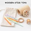 Children Steady Pick Up Wooden Sticks Board Game Color Matching Sensory Integration Training Kids Party Interactive Social Game 2