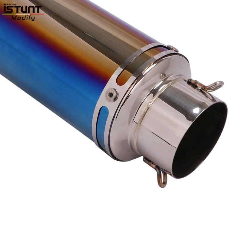 Universal 51mm/60mm Motorcycle Exhaust Escape Moto Systems Modify Carbon Fiber Muffler With Removable DB Killer For R15 CBR 500 - Image 5