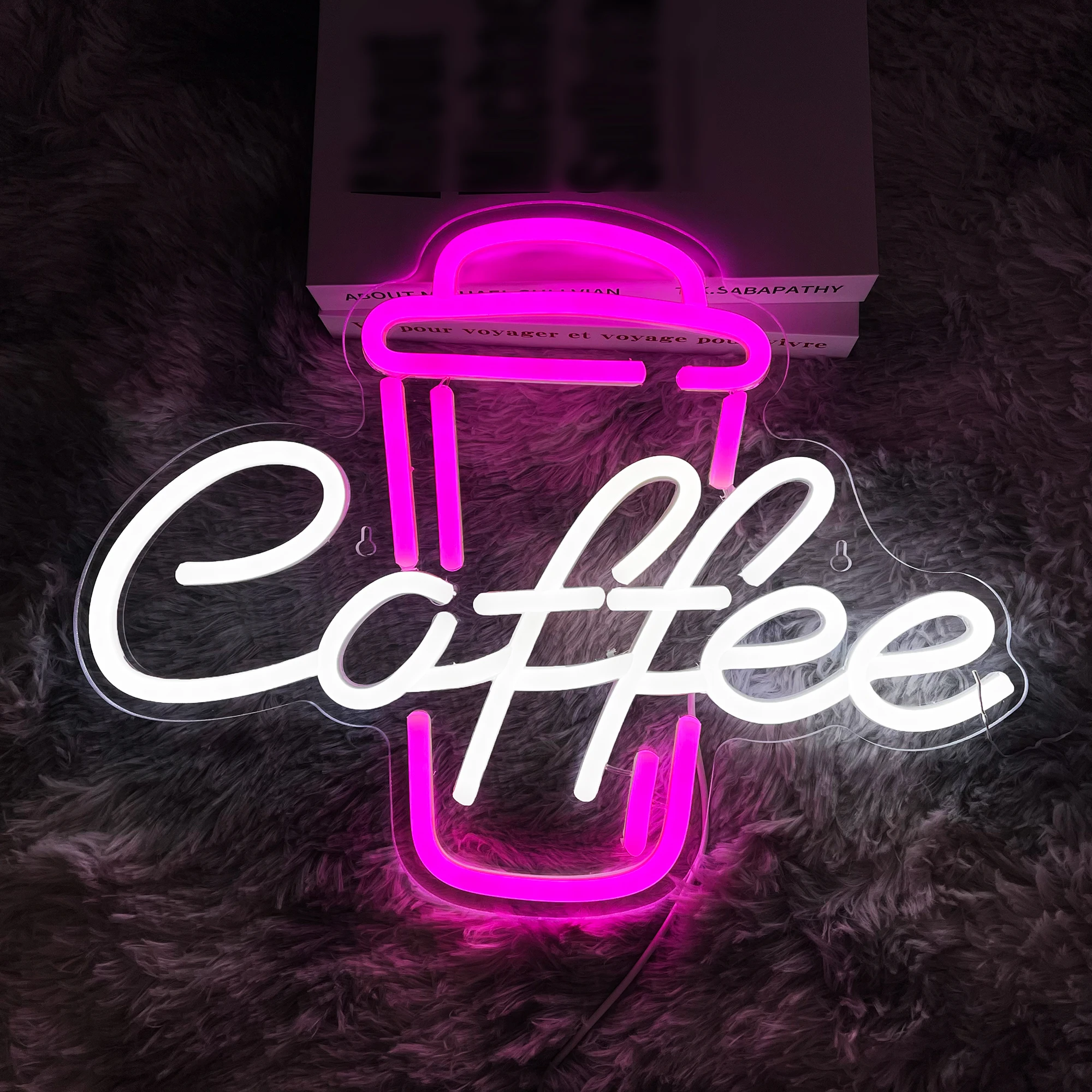 Tanie Kawa Neon światło świecące LED znak strona kawiarnia sklep urodziny