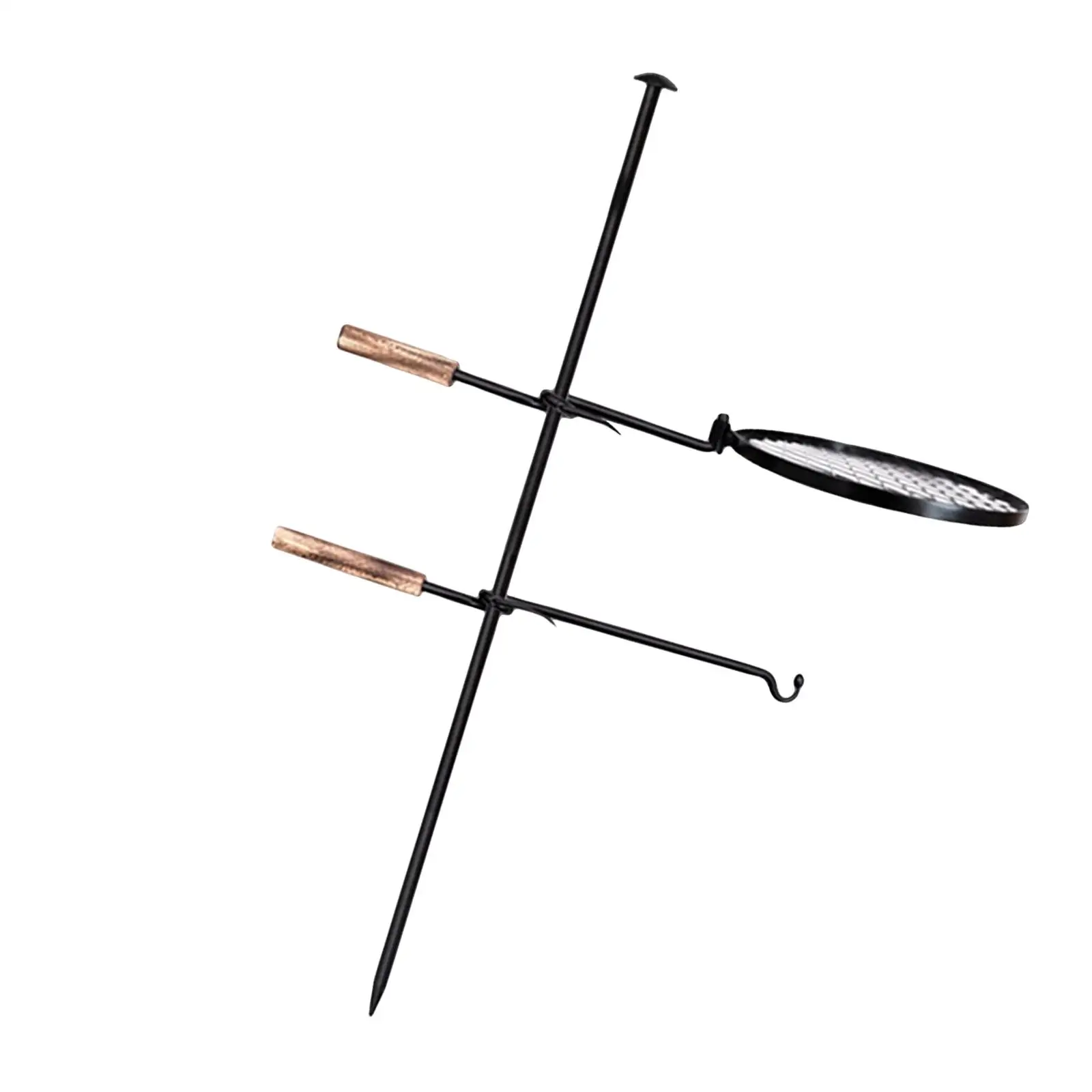 

Campfire Grill Camping BBQ Pot Rack Cooking Grill Grilling Stand Heavy Duty