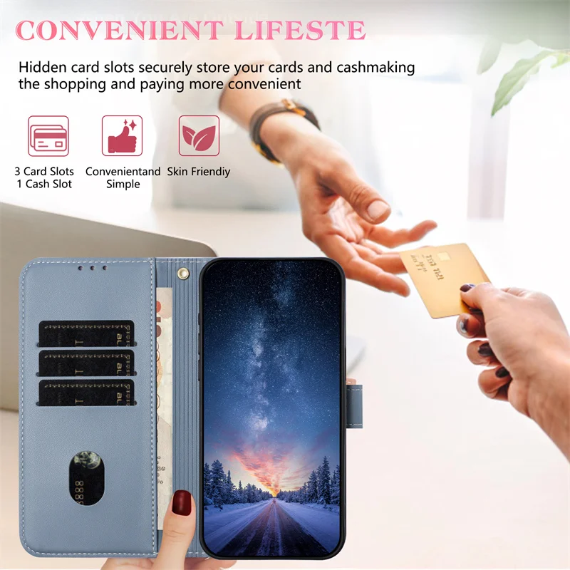 Multi Card Slot Holder Wallet Leather Case with Magnetic Flip Cover