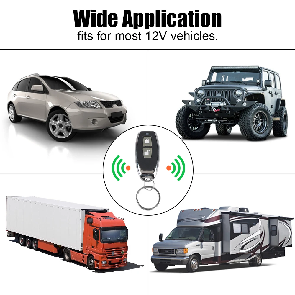 Car Keyless System Central Door Lock Unlock Remote Control Car Door Window Truck Master Lifter With 2 Controller 12V remote control car wireless remote controller wireless remote control