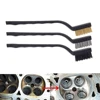 1pc 7" Stainless Steel Copper Nylon Wire Brush Rust Scrub Remove Cleaning Tools Ndustrial Metal Rust Polishing Burring Tools 2