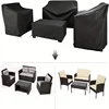 420D Outdoor Furniture Cover Waterproof, 4-Piece Patio Furniture Covers for 4 PCS Patio Outdoor Conversation Set, Included: Ourd 4