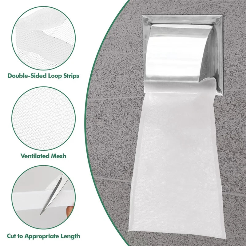 4Pack Dryer Vent Lint Bags Dryer Lint Catcher For Outdoor Vents Capturing And Dust White