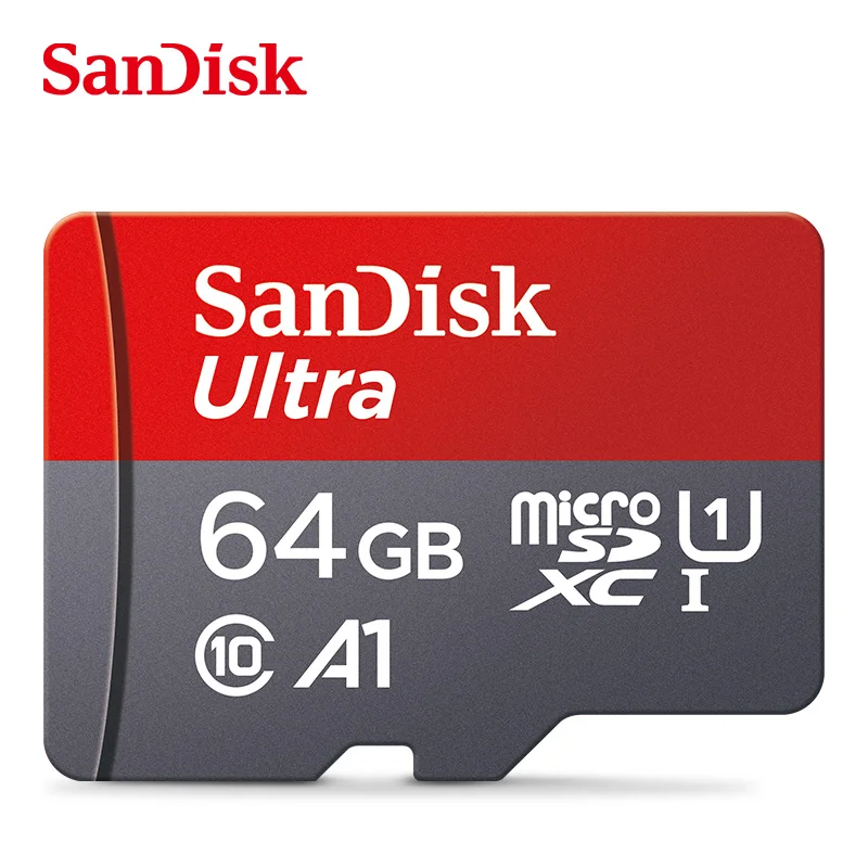 SanDisk 마이크로 tf sd 카드, 스마트폰용 메모리 카드, 클래스 10 TF 카드, 256GB, 32GB, 64GB, 128GB, A1 U1