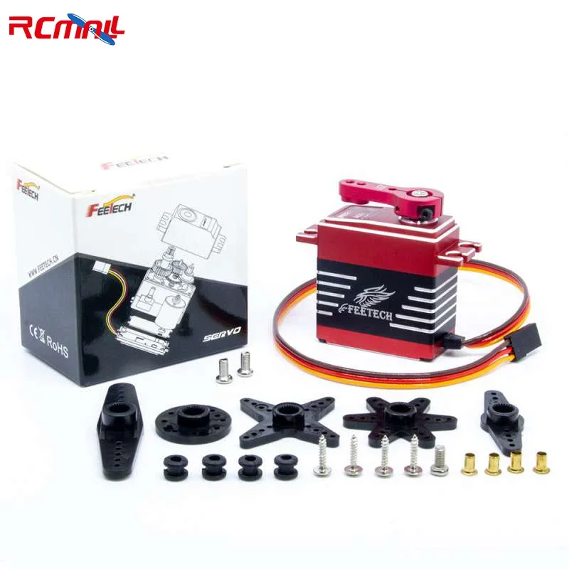 Feetech Waterproof FT5825M 25KG Digital Servo 7.4V Aluminium Case Steel Gear 180 Degree for RC Car Crawler Buggy Helicopter