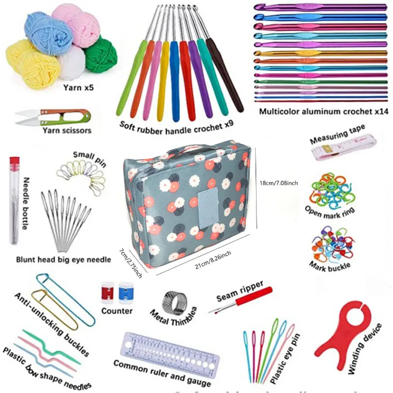 107-Piece Beginner Crochet Kit 3