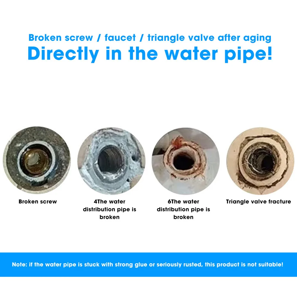 Kit Riparazione Tubi Idrici WANXIANG | Rubinetti NPT Acciaio Carbonio 1/2" | Per Tubi Rotti Domestici - Foto 6