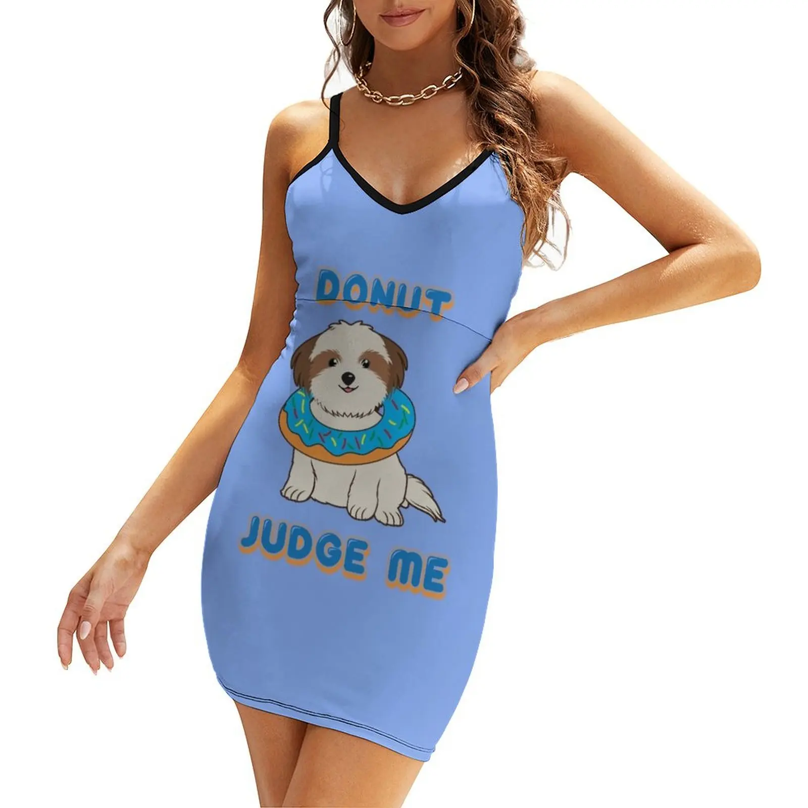 

Donut Judge Me Sling Dress Women's clothing summer dresses for women 2024