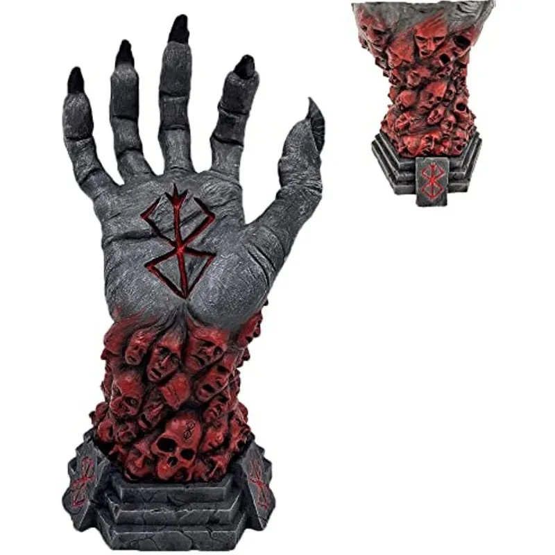 

Anime Berserk Cosplay Hand of God Resin Figure Collectible Model Prop Home Courtyard Statue Decoration Halloween Costume Pendant