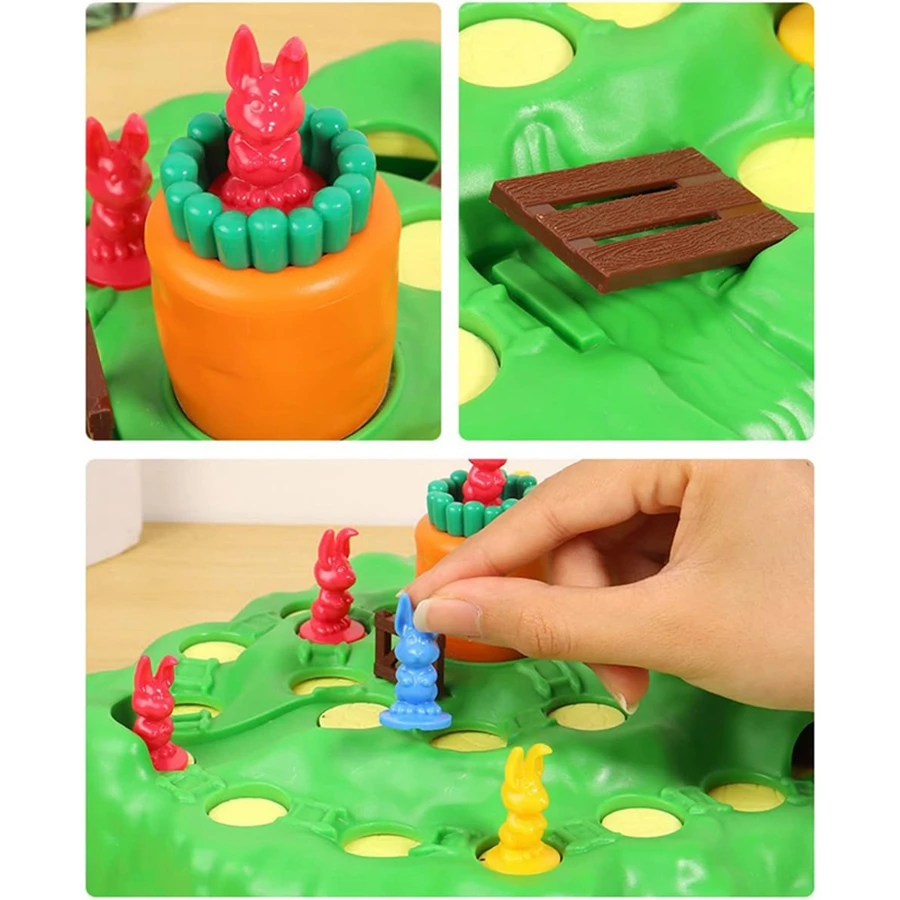 Board Game Board Game Toy Board Games Multiplayer Bunny Rabbit Cross Country Game Interaction Toy For Children Radish Board Game For Christmas