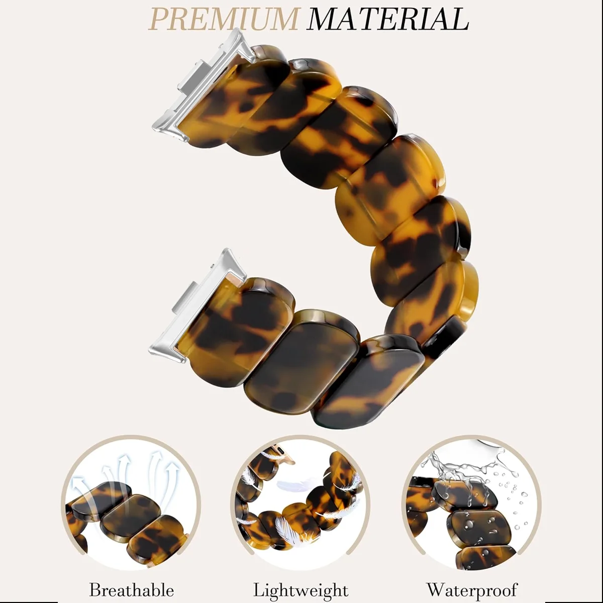 Elegant Resin Bracelet Band - Premium Sport Strap Accessory