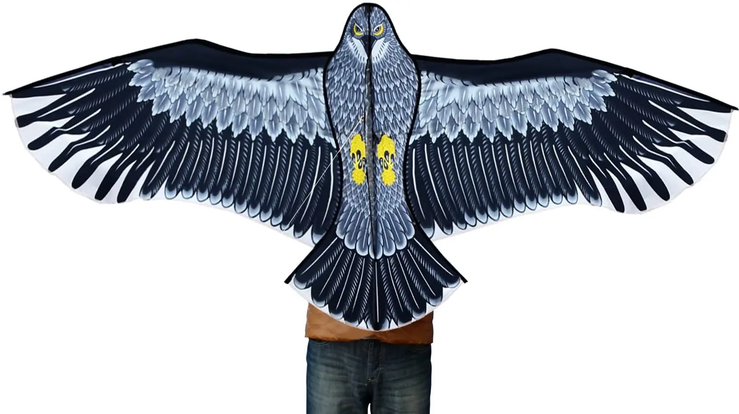 New  Outdoor Fun Sports Huge 185cm Eagle Kite With Handle Line Novelty Toy Kites For Adult /Kids Large Good Flying 4