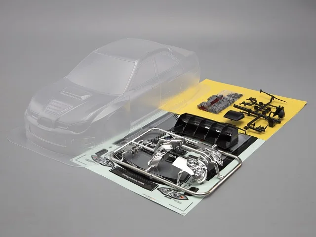 Прозрачный корпус Subaru Impreza Wrc 2007 для электрического туристического автомобиля 1/10