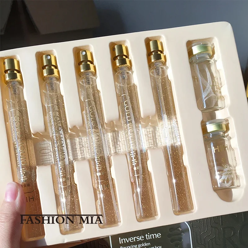 

24K Gold Protein Thread Firming Lifting Set Face Absorbable Collagen Protein Thread Fine Lines Smoothing Moisturizing Skin Care