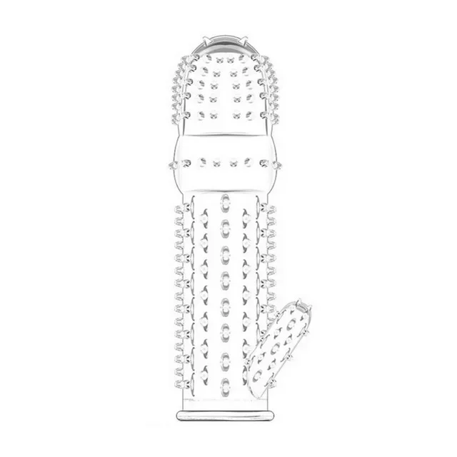Reusable Male Scrotum Cock Ring Ejaculation Delay Penis Enlargement Extension Sleeves Dick Bondage Erection Rings Sex Toys Men penis extender sleeve men products penis cock ring