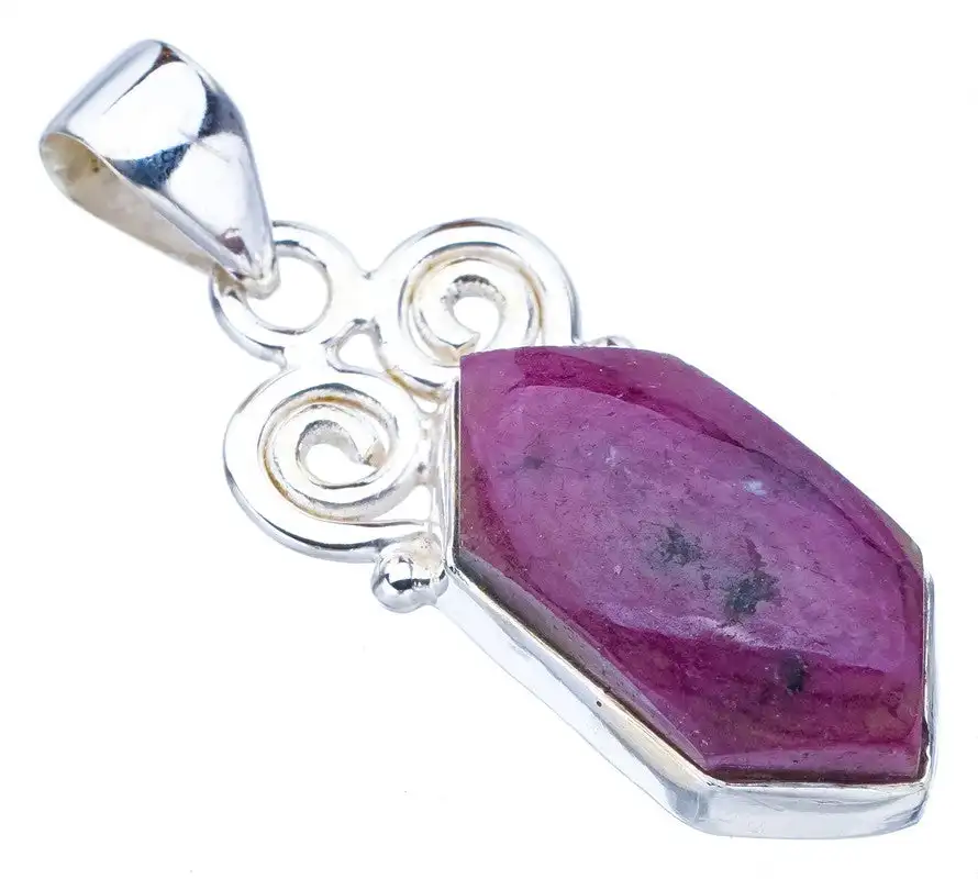 

StarGems Jasper Handmade 925 Sterling Silver Pendant 1.5" F4733
