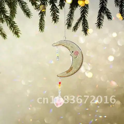

Love Crystal Pendant Kit Sun Jewelry Rainbow Catcher Mosaic Wind Chimes Hanging Room Decoration Crafts Gift 5D Diamond Painting