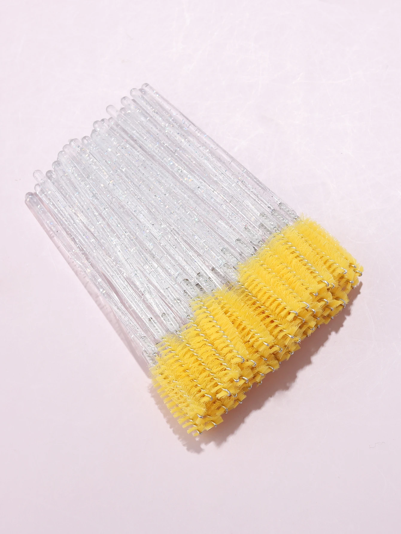 Disposable Crystal Eyebrow & Eyelash Brush Set - 50pcs Cosmetic Beauty Tools