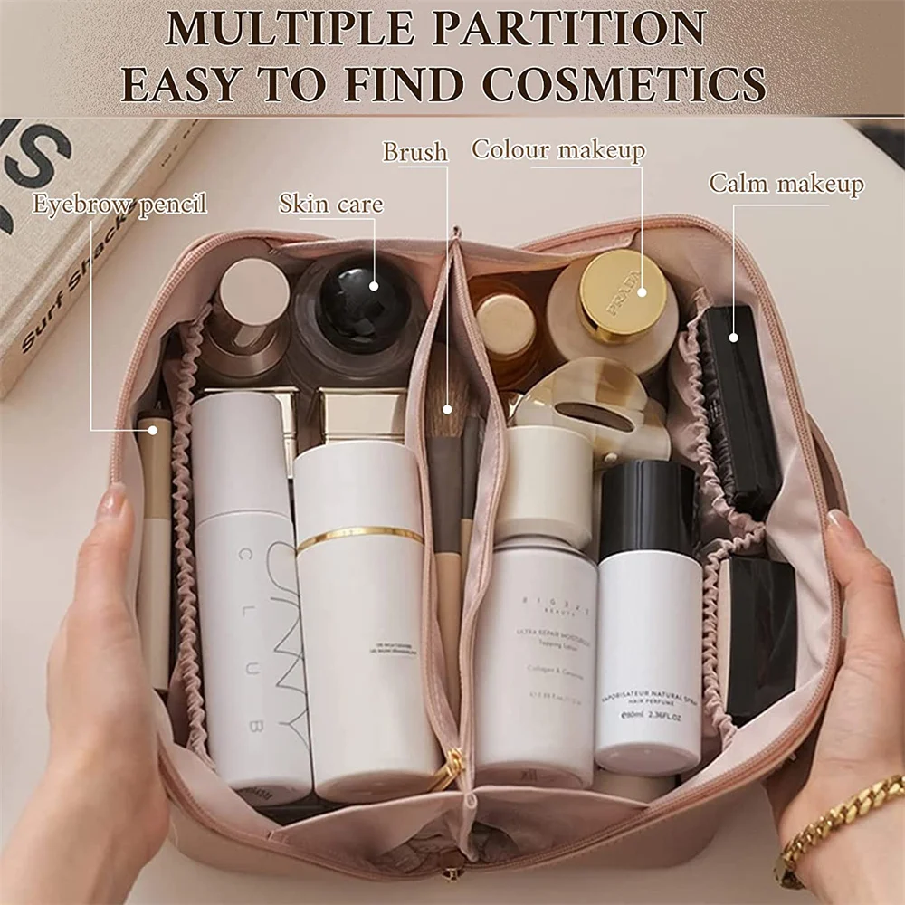 Waterproof Women Cosmetic Bag Large Capacity Travel Make Up Cases Portable Toiletries Organizer Bathroom Washbag