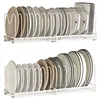 Rack Household Kitchen Countertop Retractable Place Bowl Dish Shelving Household Multifunctional Dishware Drain Storage Artifact 5