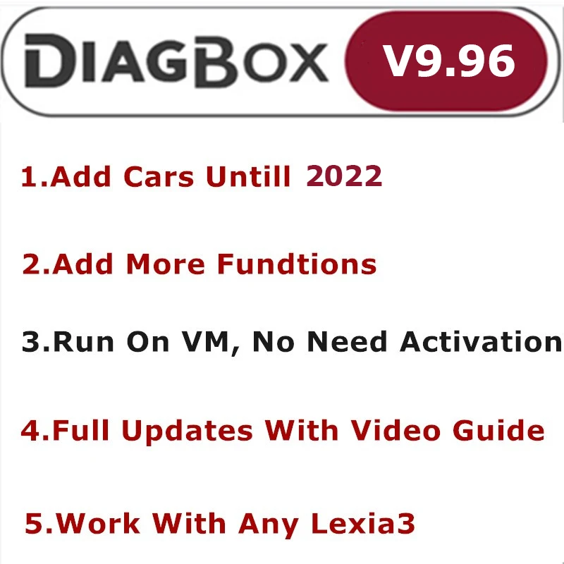 Diagbox V9.96 V9.91 ECU Tool For Lexia3 PP2000 Citroen&Peugeot Car Scanner