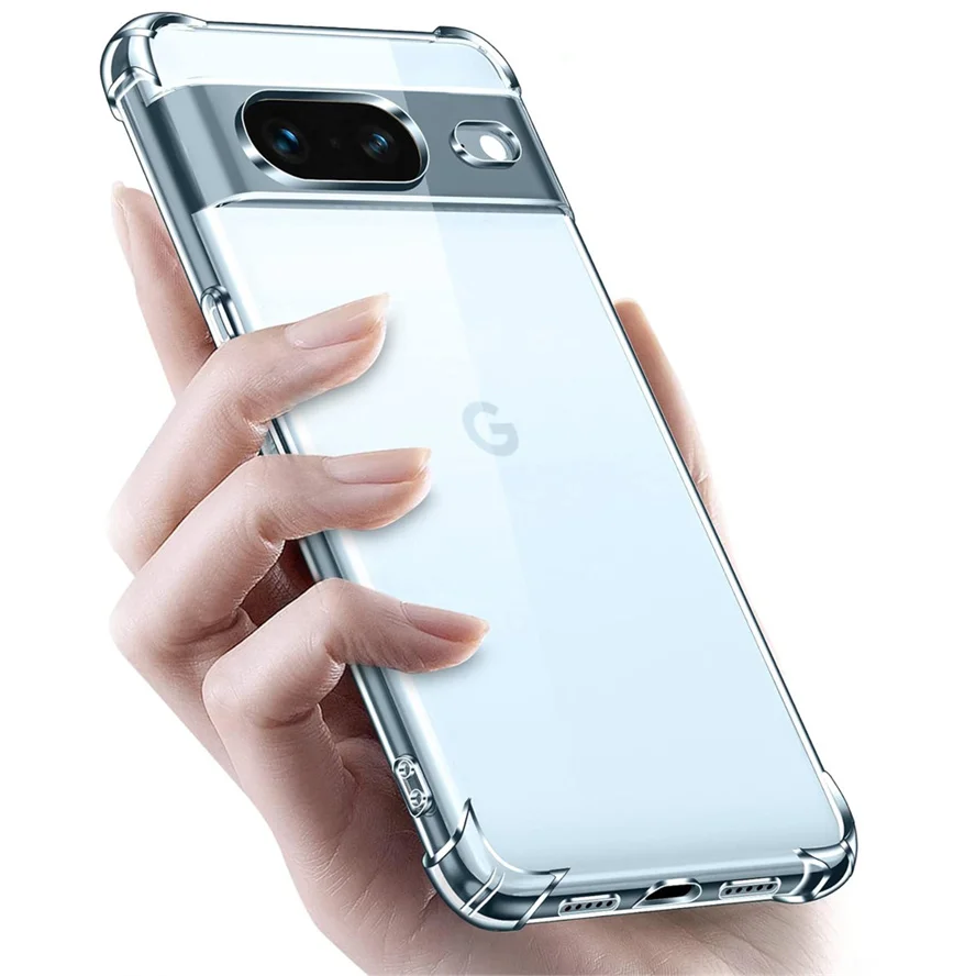 

Case for Pixel8/8Pro, Soft Clear Shockproof Silicone Phone Cases Pixel 8 Cover Pixel 8Pro Case Pixel8 Google Pixel 8 Pro