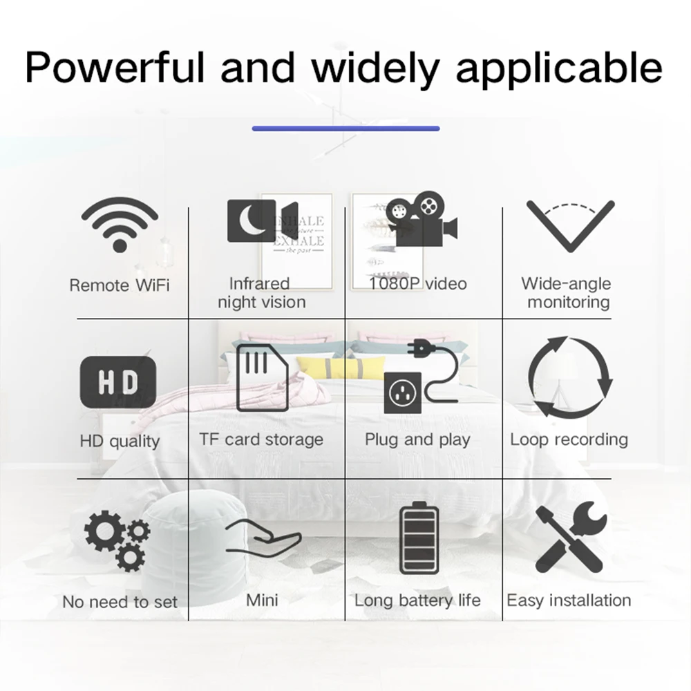 Description Picture 4 of itemFull HD 1080P Mini IP Cam XD WiFi Night Vision Camera IR-CUT Motion Detection Security Camcorder Video Recorder