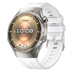 Silicone Sport Band Replacement Wrist Strap Bracelet - HUAWEI GT 6 Pro (White)