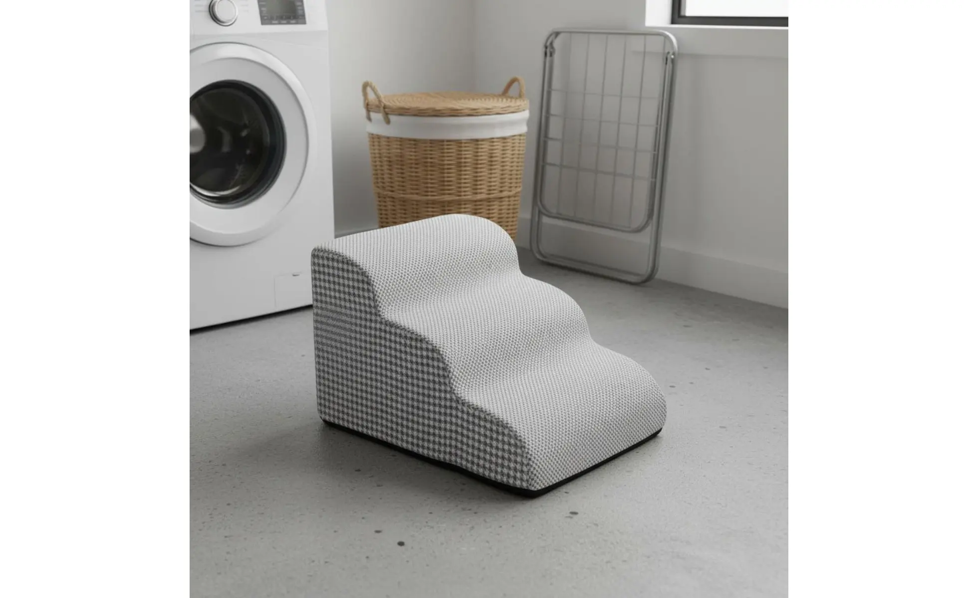 Sofa Entry Steps for Dogs Removable Cleanable Cover Firm Foam Dog Ramp Lightweight Dog Stairs Gentle Slope for Bedside