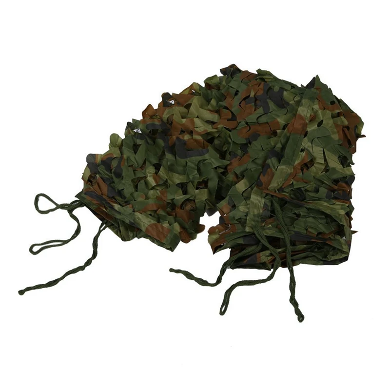 

Hot 3Pcs 1Mx2m 39X78 Inch Woodland Camouflage Camo Net Cover Hunting Shooting Camping Army