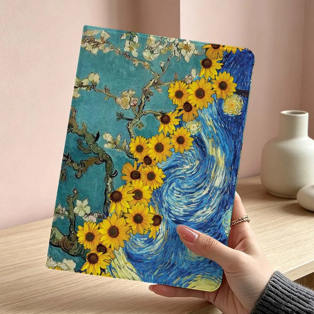 Van Gogh-Inspired Artistic Tablet Case - Soft and Stylish Cover