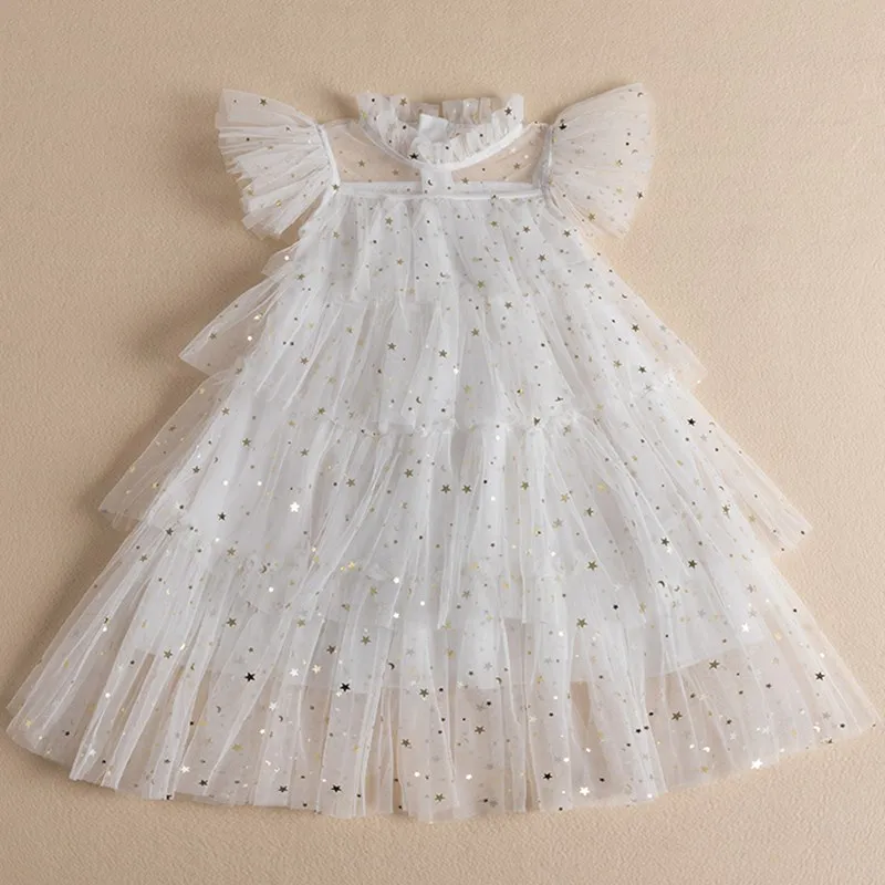 Girls Dress Sequin Party Costume For Children