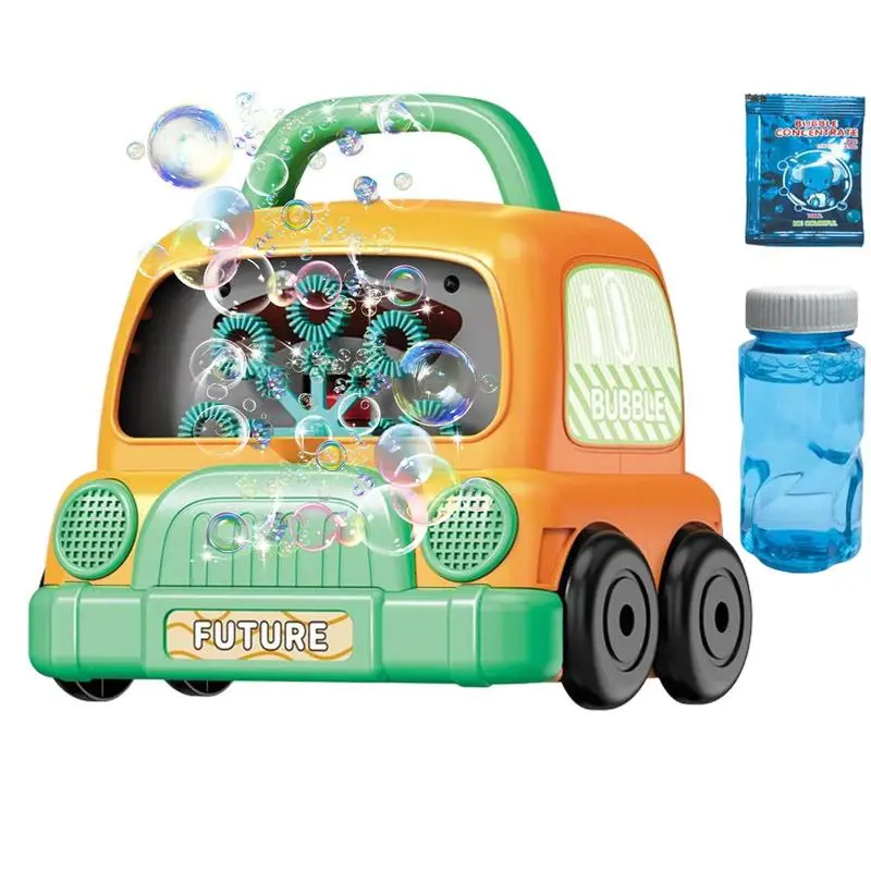 

Portable Bubble Machine Bubble Machine Toys With Music And Light Bubble Machine For Christmas Indoor Outdoor Birthday Party