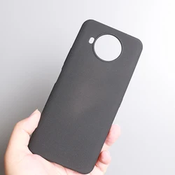 Sand Matte Soft Silicone Protective Camera Cover Case - Nokia 7.2 (Black)