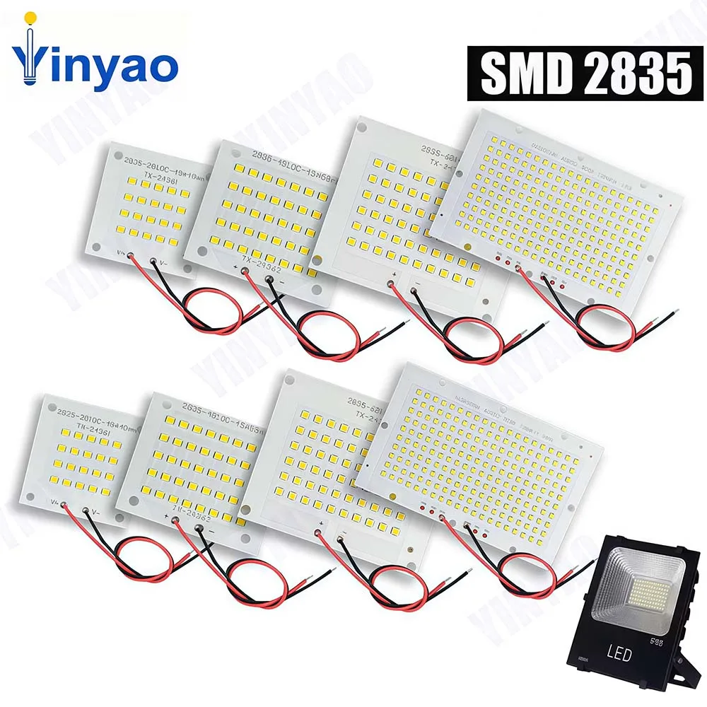 1Pcs LED Floodlight LED Chip10W 20W 30W 50W 100W 150W 200W SMD2835 White Warm White LED PCB Board Lamp For Outdoor Floodlight
