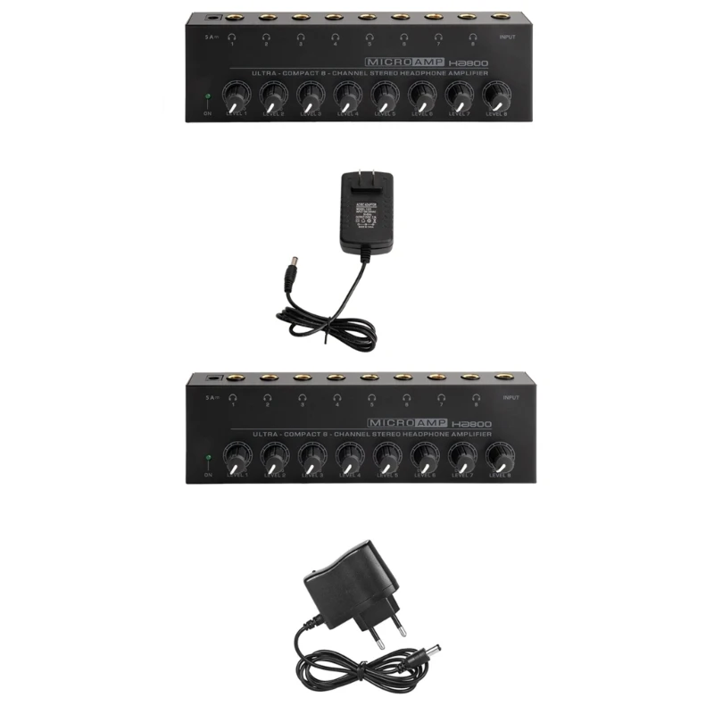 8channel Headphone Ha800 Stereoamplifier Mixer Amplifier