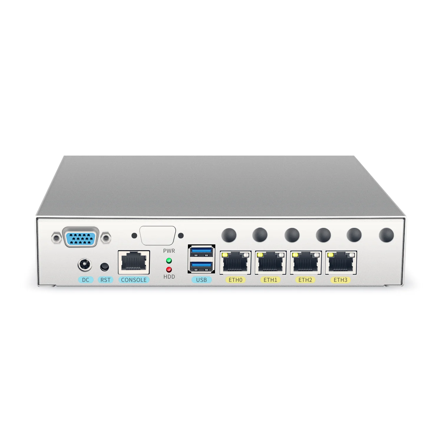 Mini PC Firewall Router with 4 LAN Ports, Intel Celeron J4125, USB3.0, Ngff SIM Slot - VPN Ready, OEM/ODM Logo Laser Print Description Image.This Product Can Be Found With The Tag Names Barebone Mini PC, Computer Office, Fanless soft router