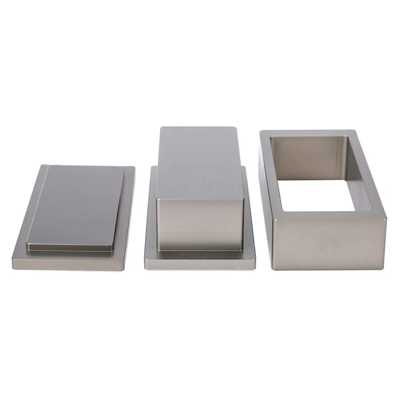 Rosin Machine Pre-Pressing Plate Pure Aluminum Pre-Pressing Mould Plate With Silicone Box 2X4in