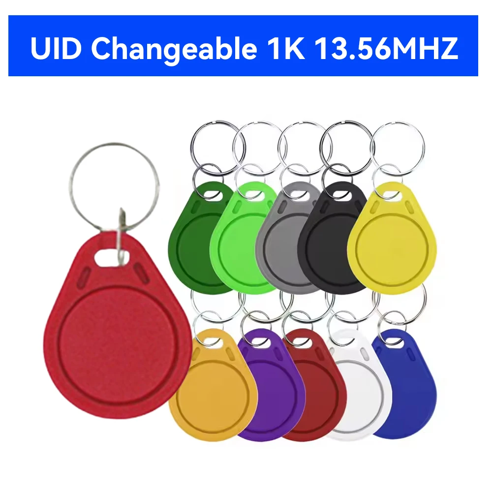 5PCS UID Token Copy Keykobs RFID 13.56MHZ Changeable Attendance ...