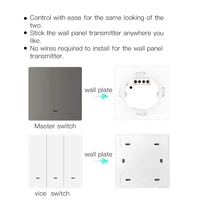 MOES WiFi Smart Push Button Wall Light Switch RF433 Transmitter Smart life Tuya App Remote Control Works with Alexa Google Home - Image 2