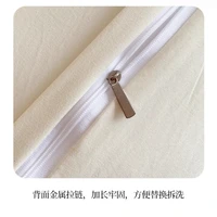 Taie d'oreiller Double longue pour Couple, taie d'oreiller étendue (hors noyau), gris, blanc, Beige, pour lit, 1 pièce 5