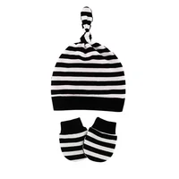 Newborn Baby Hat with Gloves Autumn Winter Warm Cotton Kids Beanies Stuff Children Accessories Infant Nightcap 0-6 Months Babies 4