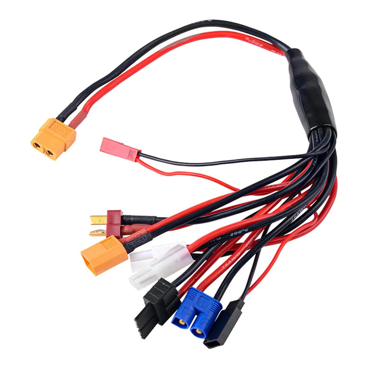 

8 в 1 RC Lipo зарядное устройство разветвитель Кабельный адаптер Разъем XT60 для JST T Plug XT60 EC3 Futabas Tamiyas