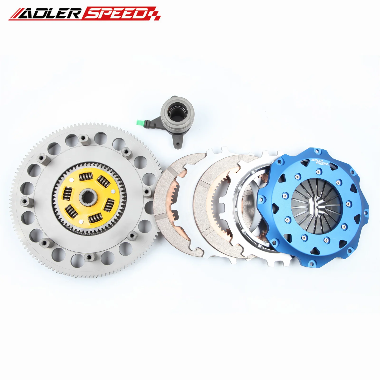닛산 350Z 370Z 인피니티 Q60 G35 G37 VQ35HR VQ37VHR ADLERSPEED 215mm(8.5) 스프링 클러치/레이싱 클러치 트윈 디스크 클러치