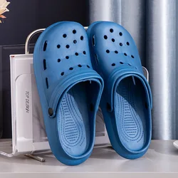 Fashion Sandals Waterproof Slippers Women Men Shoes Summer Outdoor Slides Soft Sole Garden Shoes Indoor Nursing Clogs Sandals
