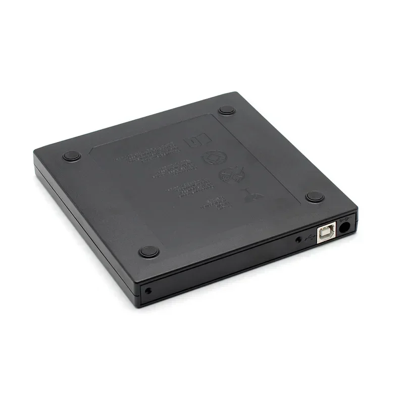 External CD DVD Drive for Laptops Desktop PCs, USB 2.0 Slim Protectable External CD-RW Drive DVD-ROM Burner Player