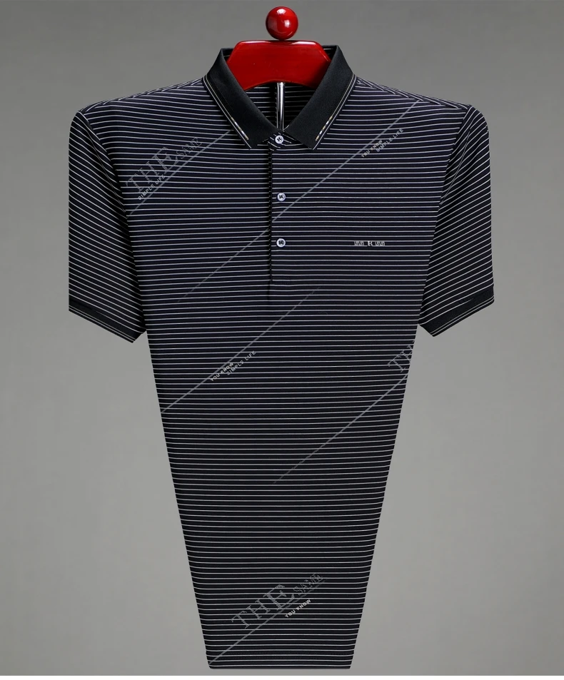 Fashion letter jacquard striped short sleeve polo shirt men's luxury trend brand summer silky breathable new item lapel T-shirt 21 Sd8520a669bc6479aa571373ee7eb625dM